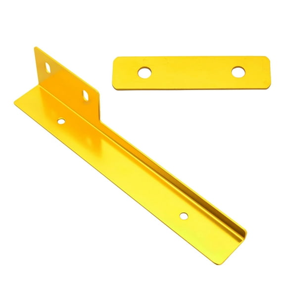 Ikon Motorsports Universal License Plate Compatible with Gold Brushed Aluminum Front Relocate Mounting Bracket