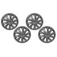 thumbnail image 1 of Ikon Motorsports, Wheel Cover Compatible With 2017-2023 Tesla Model 3 Gunmetal V1 Style ABS Plastic 18'' Hub Caps Hubcap Whirlwind Shaped Hub Cap Cyclone Rim Skin Covers 4PCS Replacement, 1 of 9