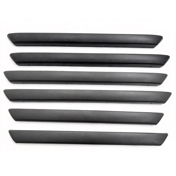 Ikon MotorsportsWheel Fender Trims Fits 2002-2006 Chevy Avalanche 1500 2500 w/ Body Cladding,Light Gray ABS 6PCS Set