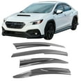 thumbnail image 1 of Ikon Motorsports Window Visor Compatible With 2022-2025 Subaru WRX 5th, MUG Style Black PC Sun Rain Wind Guard Vent Shade Deflector Side Shield 4PC, 1 of 8