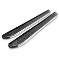 thumbnail image 1 of Ikon Motorsports Window Visor Fits 09-15 Honda Pilot YF3/4 Running Board Side Step Black Silver Set, 1 of 7