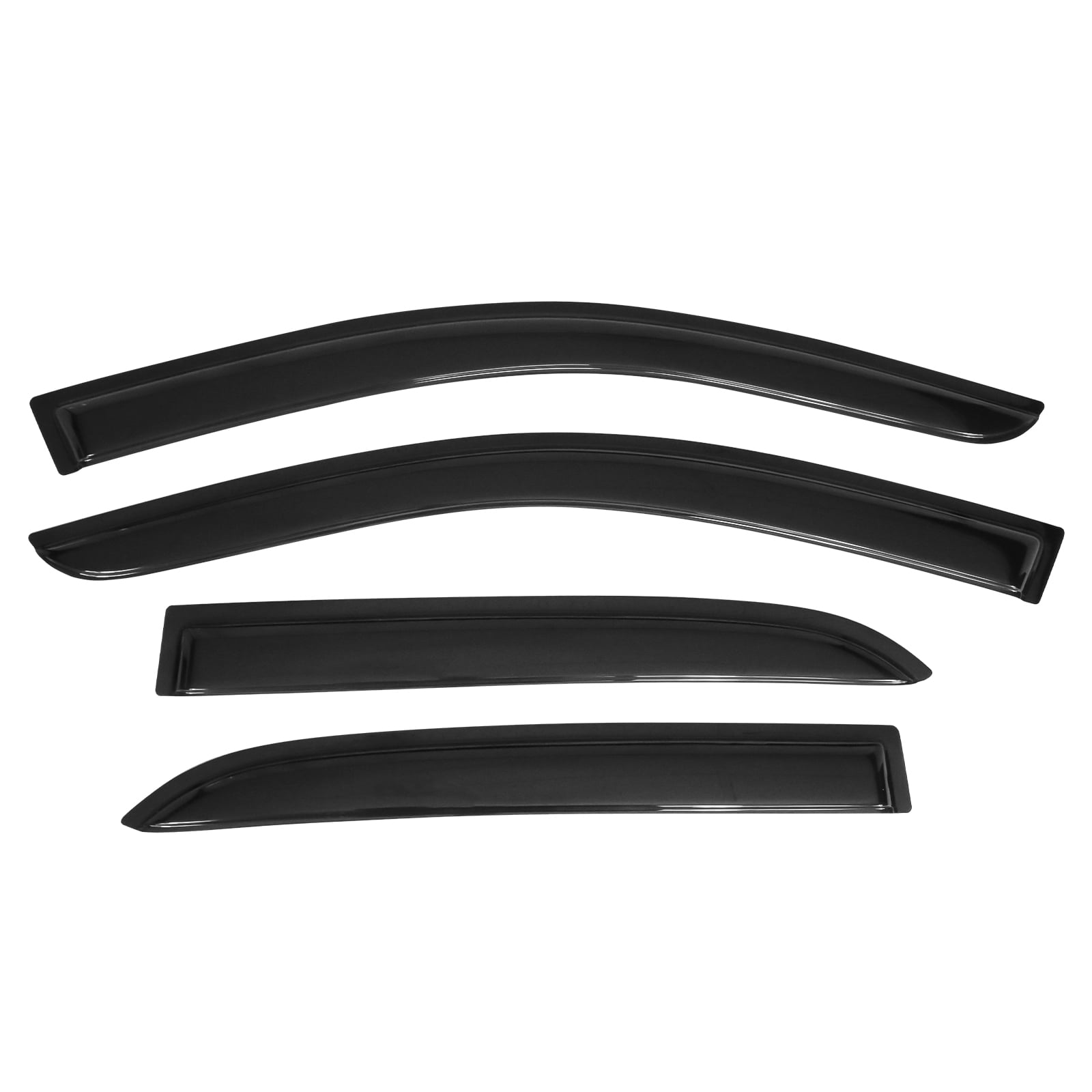 Ikon Motorsports Window Visor Windshield Deflector Fits 03-07 Honda Accord Sedan Acrylic