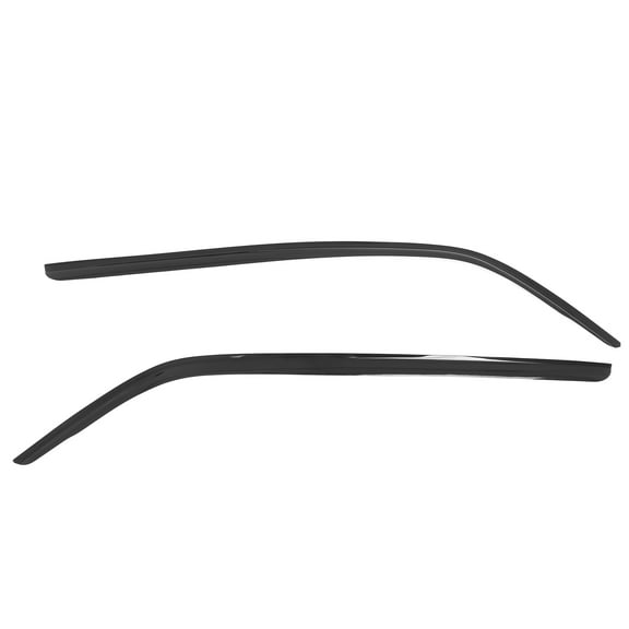 Ikon Motorsports Window Visors Compatible With 2003-2008 Subaru Forester, Slim Style Sun Rain Guard Acrylic Smoke/Tinted Vent Shade Deflector 2PCS