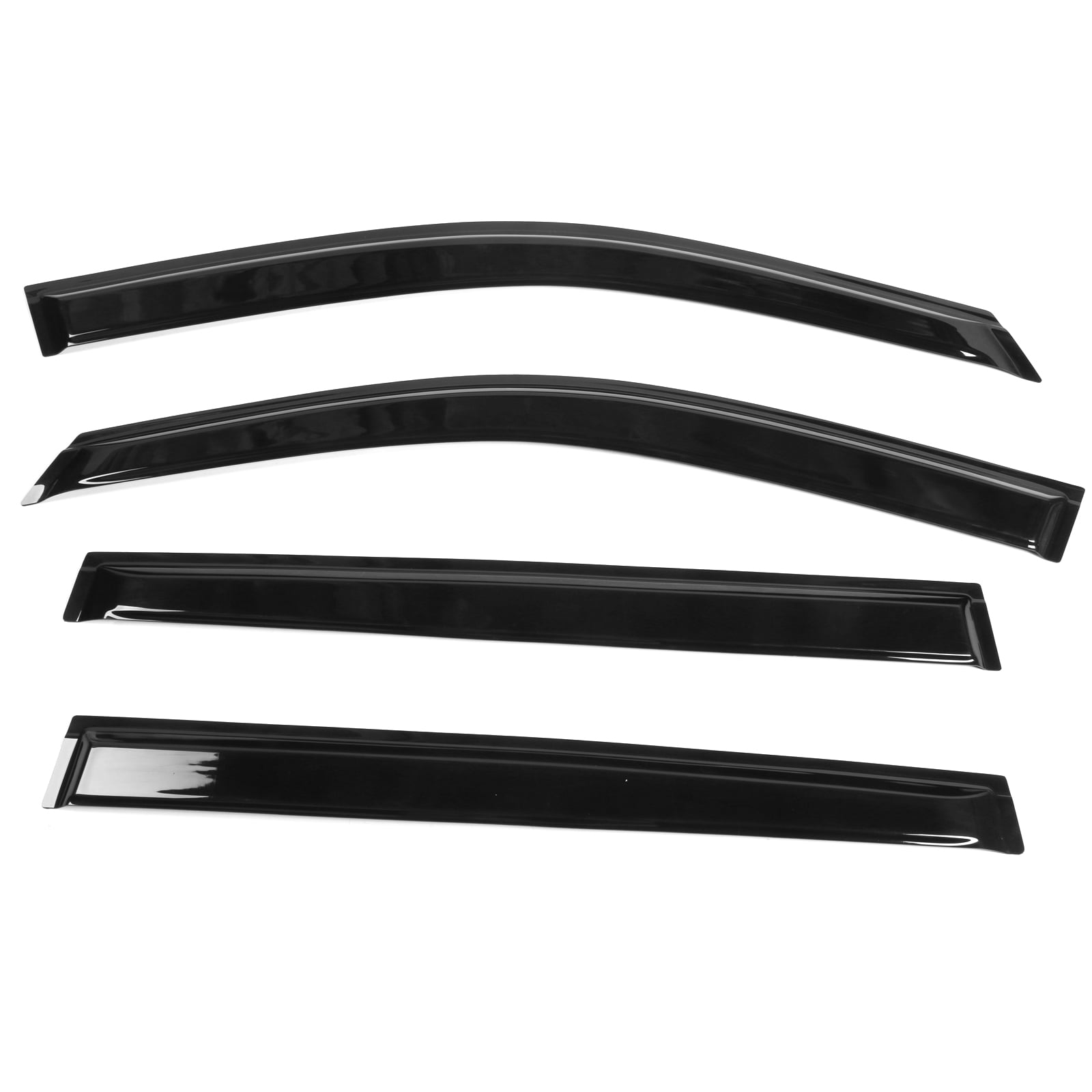 Ikon Motorsports Window Visors Compatible with 14-19 Toyota Highlander Acrylic Vent Windshield Deflector Rain Guard 4Pc