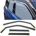 thumbnail image 1 of Ikon Motorsports Window Visors Fits 2021-2026 Ford Bronco Sport, In Channel Injection PC Black Rain Guards, Side Window Wind Deflector 4PCS, 1 of 8