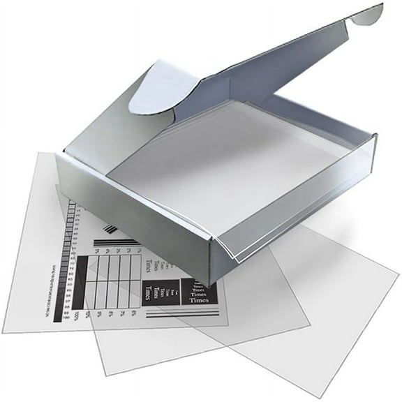 Ikonart Inkjet Printer Film for Screen Printing, 8.5" x 11" Transparency Paper - 1 Pack (100 Sheets)