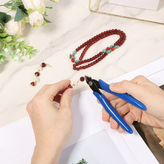 Ikoopy 10Pcs High Carbon Steel Diagonal Side Cutting Pliers Precision Cutting Small Side Cutter Labor Saving Mini Wire Scissor for Electrical