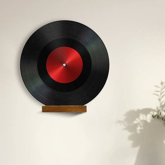 Ikoopy 12 Pcs Wood Vinyl Record Shelf Wall Mount Small Wall Mounted Record Holder Display Shelf Compact Vinyl Record Shelf Practical Record Wall Mount Shelf for LP CD Book Art Storage