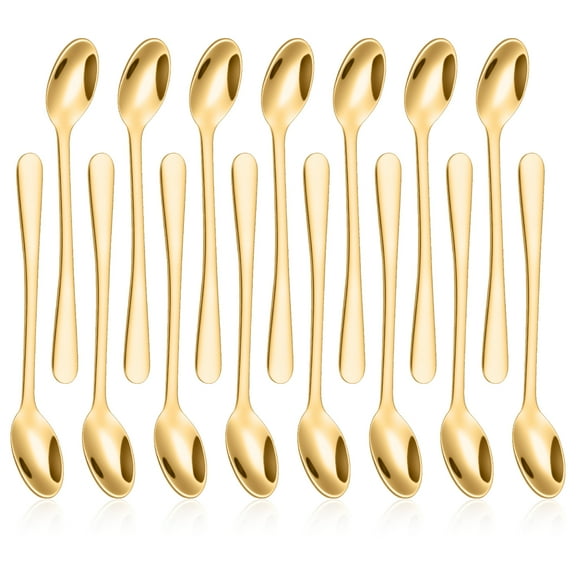 Ikoopy 15Pcs Tiny Stainless Steel Spoons for Spice Jars 3 Inch Reusable Mini Condiment Spoons Cute Seasoning Little Spoon for Sugar Salt Spices Dessert