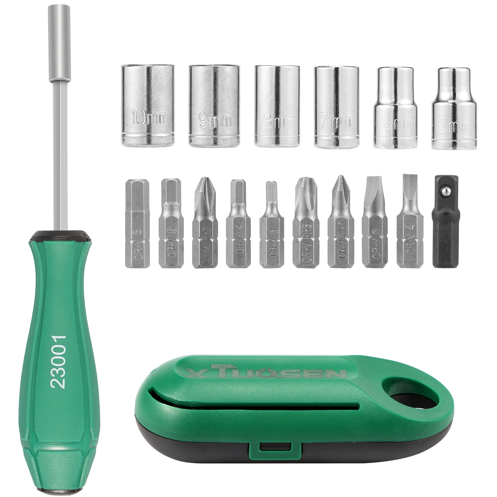 Ikoopy 17Pcs Multi Bit Ratchet Screwdriver Set Magnetic Screwdriver Set ...