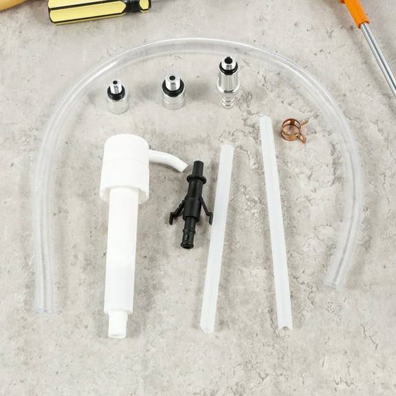 Ikoopy 1Set Lower Unit Gear Oil Pump Reusable Transmission Fluid Pump Fluid Transfer Hand Pump Manual Transfer Gear Oil Pump 10CC Per Stroke for Standard Quart Bottles with 28 mm Caps