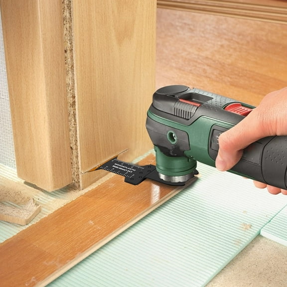 AEVXKHI 20pcs High Carbon Steel Oscillating Saw Blades High Strength Quick Release Saw Blades Incisive Multi Tool Blade Kit With Different Gasket Adapters for Wood Soft Metal Plastic