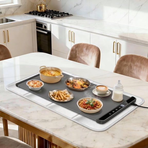 Heat Resistant Mat for Food Warming Pad, 15.75 x 23.62 Inch Countertop Protector for Air Fryer, Coffee Maker, Microwave