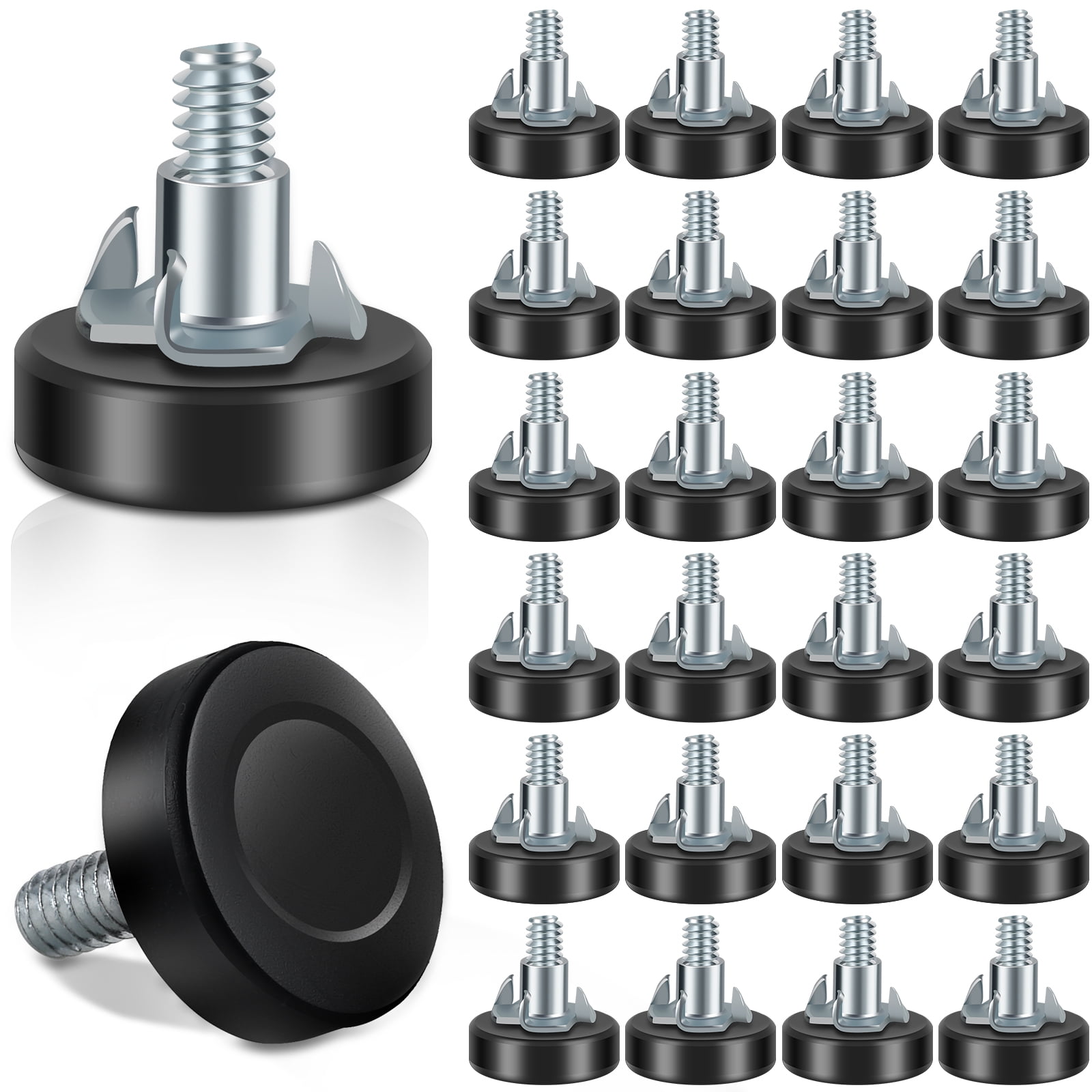 Ikoopy 24Pcs Furniture Leveler Adjustable Furniture Leveling Feet M6