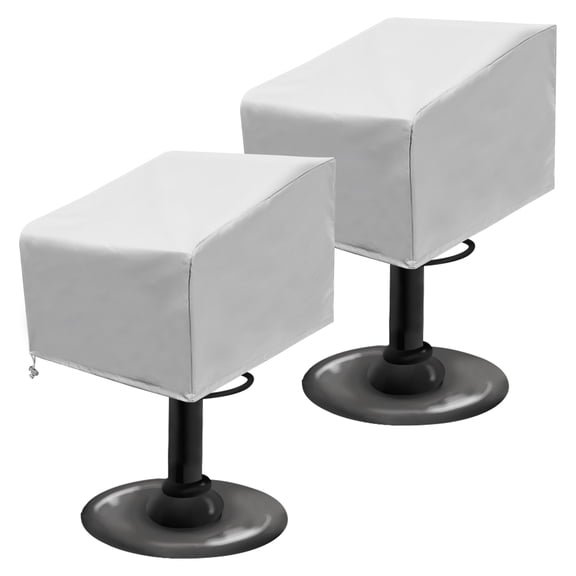 Ikoopy 2Pcs Boat Seat Covers Waterproof 210D Heavy Duty Boat Folding Chair Cover with Elastic Closure 20 x 18 x 14 inch for Protection