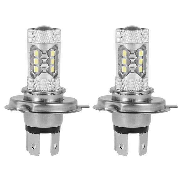Ikoopy 2Pcs Fog Lights H4 LED Fog Light Bulbs 12V 80W 6000K Motorcycle Front Fog Light Bulbs 1500LM Electric Cars Light Bulbs for Replacement of Signals Steering Brakes Parking Tail DRL Fog Lights