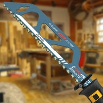 Ikoopy 2Pcs Reciprocating Saw Blade 20TPI Hard Alloy Reciprocating Sawblade Wear Resist Cutting Blade for Metal Brick Concrete