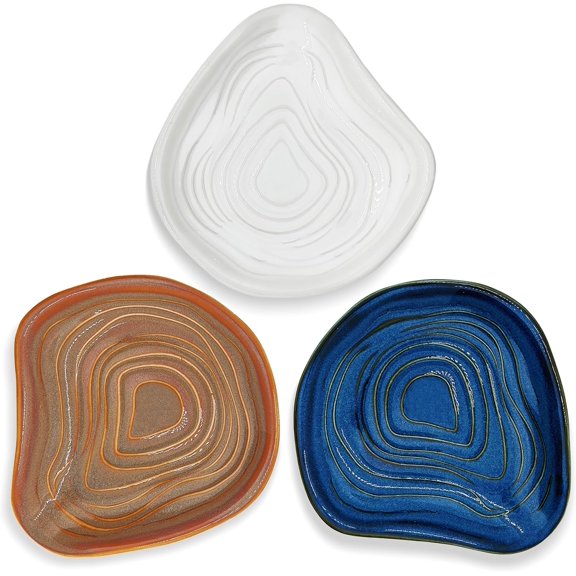 Ikoopy 3 Pcs Ceramic Spoon Rest Practical Spoon Holder Decorative Spoon Rest Set Multipurpose Kitchen Spoon Rest Microwave and Dishwasher Safe Cooking Spoon Rest for Stove Top