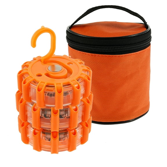 Ikoopy 3Pcs LED Road Flares Emergency Safety Warning Light Kit with 9 Glow Modes Rechargeable Design for Vehicles and Boat