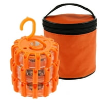 Ikoopy 3Pcs LED Road Flares Emergency Safety Warning Light Kit with 9 Glow Modes Rechargeable Design for Vehicles and Boat