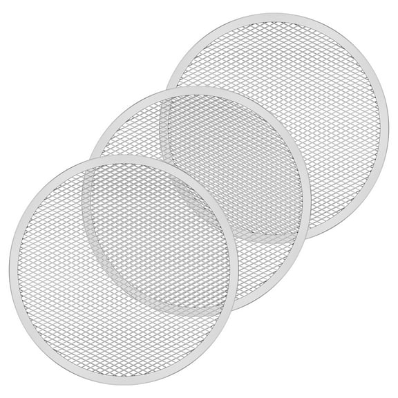 Ikoopy 3Pcs Pizza Tray 12 inch Pizza Screen Non Stick Pizza Oven Tray Temperature Resistant Pizza Mesh Baking Tray Reusable Pizza Mesh Pan for Baking Oven Home Restaurant