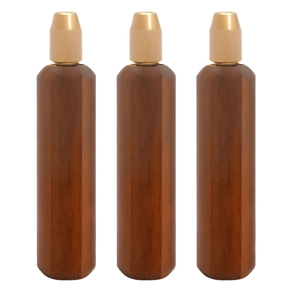 Ikoopy 3Pcs Wooden File Handle with Brass Collet Chuck Ergonomic Diamond Needle File Handle for Woodworking Metal Joinery