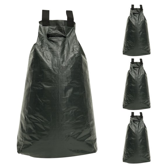 Ikoopy 4Pcs 20 Gallon Thickened Tree Watering Bag Refillable Multipurpose Drip Irrigation Watering Bag With Zipper for Deep Root Targeting