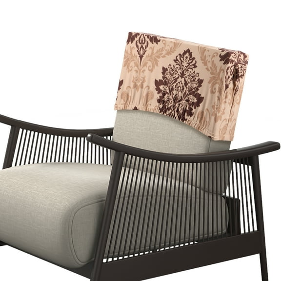 Ikoopy 4Pcs Chair Back Cover Stretch Polyester Chair Back Protective Cover Chair Backrest Slipcover Chair Back Protector for Dining Room Office Bar