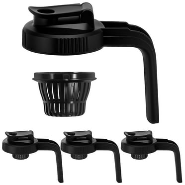Ihvewuo 4Pcs Glass Pitcher Lid Plastic Sealed Glass Jug Handle Lid Water Jar Airtight Cover with Removable Filter for Beverage