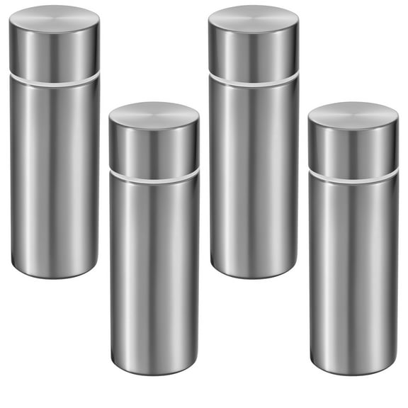 Ikoopy 4Pcs Mini Stainless Steel Water Bottle 120ml Insulated Water Bottle Leakproof Travel Mug Portable Small Flask for Home School Office Camping