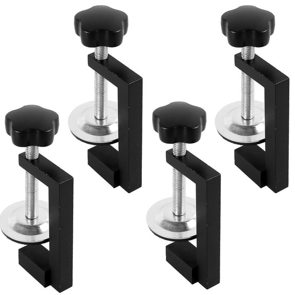 Ikoopy 4Pcs Woodworking G Clamp Adjustable Table F Clamp Portable Wood Fixing Clamp Carpenter Assembling G Clamp Aluminum Shelf Fixing Screw Clamp for Fixing Woodworker