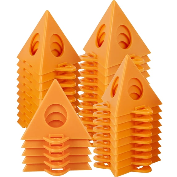 Ikoopy 50Pcs Pyramid Painting Stands Plastic Mini Cone Paint Stands Reusable Painting Triangle Stands Set High Strength Canvas Support Stands for Canvas Cabinet Doors Furniture