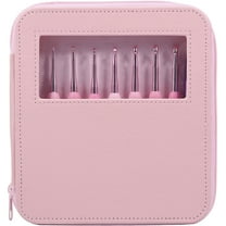 Ikoopy 8Pcs Crochet Hook Set 2.5 to 6mm 8 Sizes Crochet Hooks Kit Ergonomic Soft Handles Crocheting Needles Kit Portable Smooth Knitting Needles Kit with PU Cover for Beginners Crochet Lover