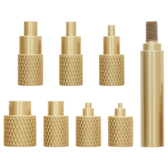 Ikoopy 8Pcs Heat Set Insert Tip Brass Soldering Iron Tip Good Thermal Conductivity Thermal Insertion Head Rust Proof for 3D Printing