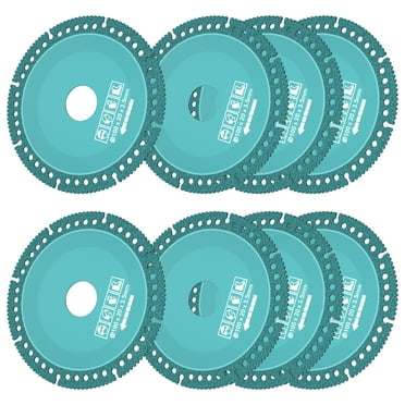 Ikoopy 8Pcs Manganese Steel Indestructible Disc for Angle Grinder Multifunctional Indestructible Cutting Blade Sturdy Indestructible Saw Blade for Ceramic Tile Glass Metal Wood Cutting