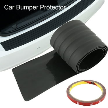 Ikoopy 90CM Universal Car Bumper Guard Protector Strip Soft Rear Trunk Sill Pad Rubber Cover for Cars Truck (Black)