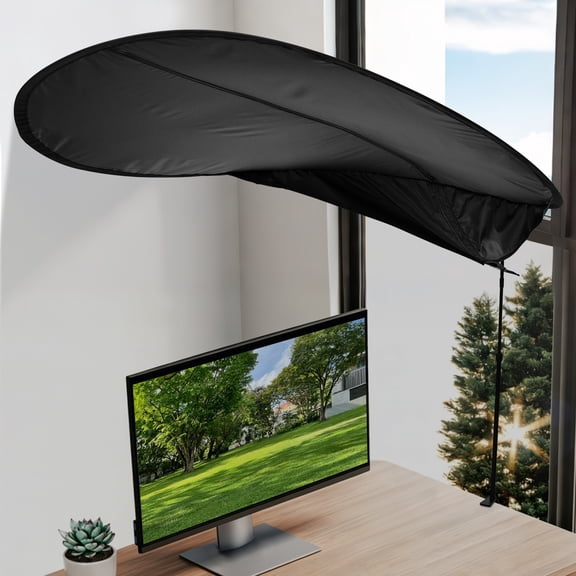 Ikoopy Adjustable Cubicle Shade and Desk Canopy Essential Cubicle Light Blocker for Partitions to Block Overhead Light and Glare