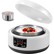 Wekvgz Auto Yogurt Maker Stainless Steel Electric Yogurt Machine Constant Temperature Fermentation Probiotic Yogurt Maker Intelligent Electric Yogurt Creator Suitable for Home