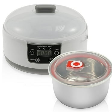 Wekvgz Auto Yogurt Maker Stainless Steel Electric Yogurt Machine Constant Temperature Fermentation Probiotic Yogurt Maker Intelligent Electric Yogurt Creator Suitable for Home