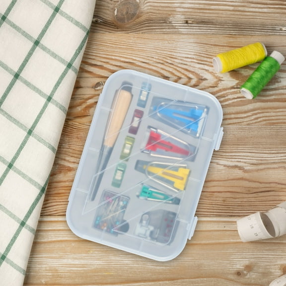 Ikoopy Bias Tape Maker Fabric Bias Tape Makers Kit with 4 Sizes Bias Tape Maker 4 Pcs Sewing Clips 50 Pcs Needle Wooden Awl Foot Press Practical Bias Tape Maker Set for Fabric Sewing and Quilting