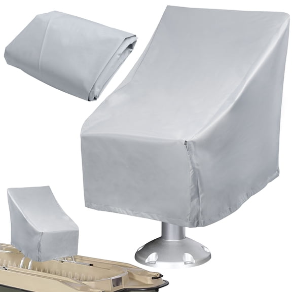 Ikoopy Boat Seat Cover Oxford Cloth Boat Seat Protective Covers Heavy-Duty Pontoon Chair Protective Covers Foldable Pontoon Seat Cover Boat Seat Cover 22x24x25 inches for Outdoor Boat Seat