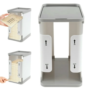 Ikoopy Breastmilk Freezer Organizer 1700ml Breast Milk Storage Organizer Reusable Breast Milk Storage Tower First in First Out Breastmilk Bag Organizer for Freezing Breastmilk Freezer 20.5×16.5×12cm