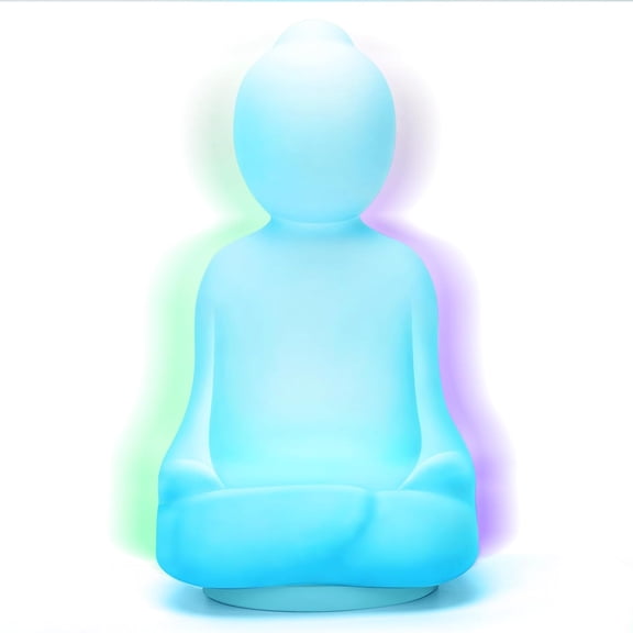 Ikoopy Breathing Yoga Silicone Light Elegant Battery Operated/USB Guided Visual Breathing Night Light for Home Office School