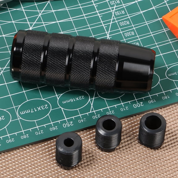 Ikoopy Car Shifter Knob 3.74inch Aluminum Automotive Shift Knob with 3 Threaded Adapters M8 M10 M12 Rustproof Car Gear Shift Style Handle for Car Vehicles