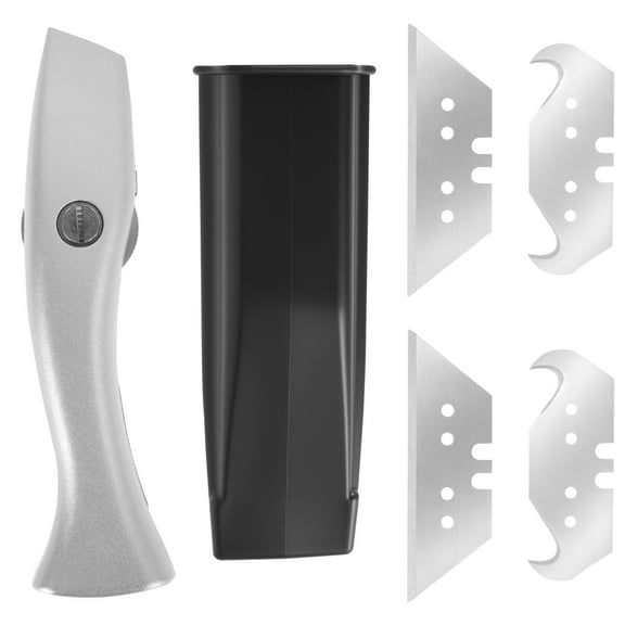 Ikoopy Carpet Knife Set Multifunctional Utility Knife with Blade Replacement Heavy Duty Carpet Cutter Aluminium Alloy Cutting Tools for Craft Activities Gardening