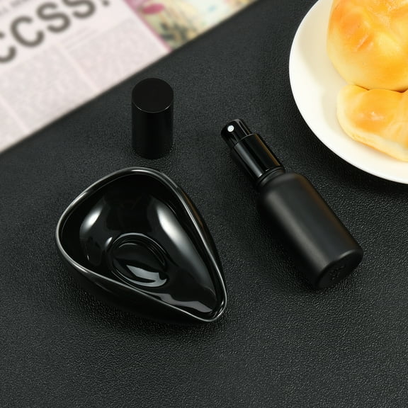 Ikoopy Coffee Bean Dosing Cup and Spray Bottle Reusable Coffee Dosing Cup Set Ceramic Coffee Bean Dosing Tray with 30ml Spray Bottle Reduce Static Coffee Bean Measuring Cup for Coffee Home