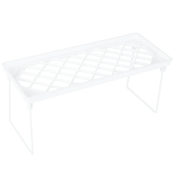 Ikoopy Countertop Organizer Cabinet Storage Shelf Rack Cupboard Stand Spice Rack Cabinet Shelf Stackable Closet Organizer Space Saver for Kitchen Bedrooms Bathrooms Entryways and Hallways