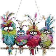 Wekvgz Diamond Art Hanging Kit DIY Diamond Art Painting Double Sided Diamond Art Craft Kit Easy Hanging Diamond Art Painting Diamond Art Ornament for Living Room Bedroom