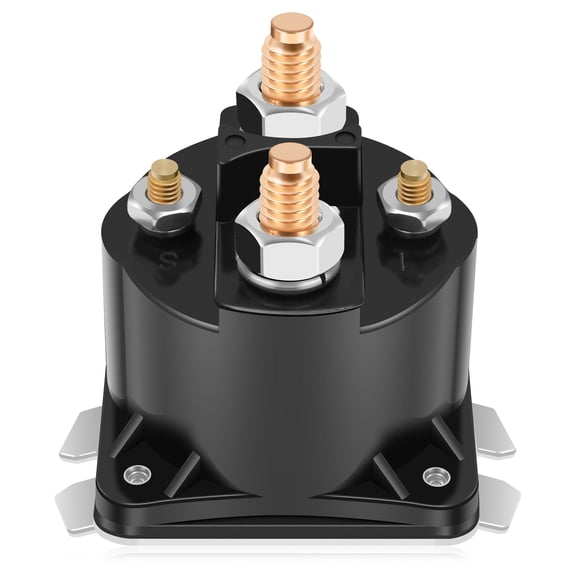 Ikoopy Dump Trailer Solenoid 4 Terminal Heavy Duty Shock Resistant Solenoid Relay 100 AMP Replaces SAZ4201GJ 7522 190107 070009