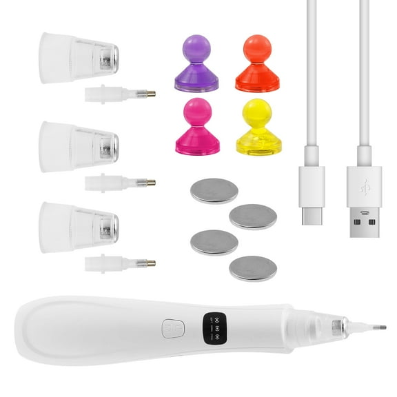 Ikoopy Electric Diamond Paint Pens Ergonomic Diamond Art Locator Accessories Kit Versatile Adjustable Vacuum Art Painting Pen Set for Creativity